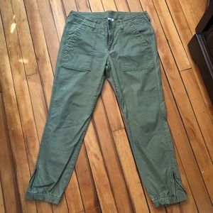 CAbi  Green Cargo Pants size 8